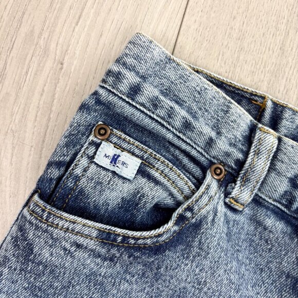 Millers Vintage Womens 26 Denim Cut Off Shorts Acid Wash High Waist Festival - Picture 2 of 6